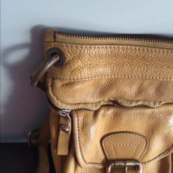 TANO Yellow Leather Crossbody Bag - Picture 4 of 6